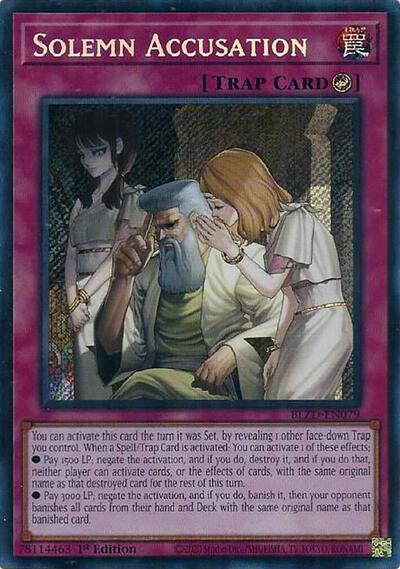 Solemn Accusation (BLZD-EN079) [Blazing Dominion]
