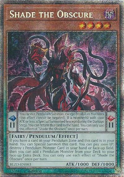 Shade the Obscure (Starlight Rare) (BLZD-EN083) [Blazing Dominion]