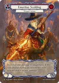 Emeritus Scolding (Red) (Marvel) - TNP007 (TNP007) [Flesh and Blood: Promo Cards]