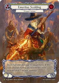 Emeritus Scolding (Yellow) (Marvel) - TNP008 (TNP008) [Flesh and Blood: Promo Cards]