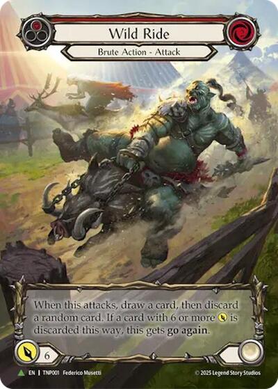 Wild Ride (Red) (Marvel) - TNP001 (TNP001) [Flesh and Blood: Promo Cards]