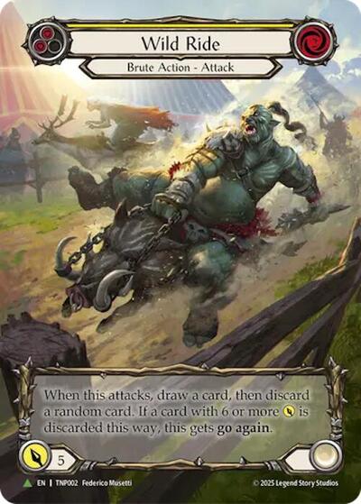 Wild Ride (Yellow) (Marvel) - TNP002 (TNP002) [Flesh and Blood: Promo Cards]