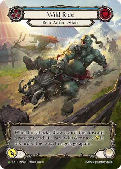Wild Ride (Blue) (Marvel) - TNP003 (TNP003) [Flesh and Blood: Promo Cards]