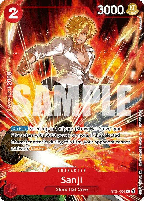 Sanji (Welcome Pack 2026 Vol.1) (ST21-003) [One Piece Promotion Cards]