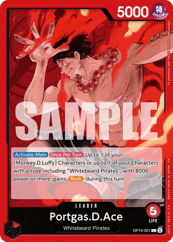 Portgas.D.Ace (001) (OP16-001) [The Time of Battle]