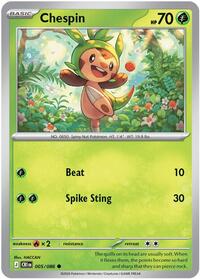Chespin - 005/086 (005/086) [ME04: Chaos Rising]