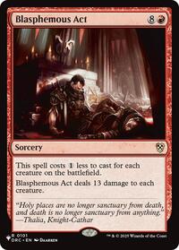 Blasphemous Act (DRC) (101) [The List Reprints]