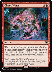 Chaos Warp (DRC) (48) [The List Reprints]