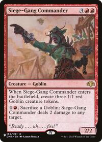 Siege-Gang Commander (136) [The List Reprints]