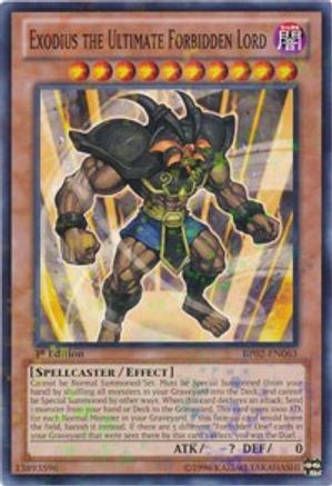 Exodius the Ultimate Forbidden Lord (Mosaic Rare) (BP02-EN063) - Battle Pack 2: War of the Giants 1st Edition