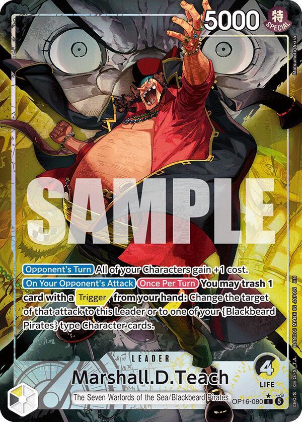Marshall.D.Teach (080) (Alternate Art) (OP16-080) [The Time of Battle]