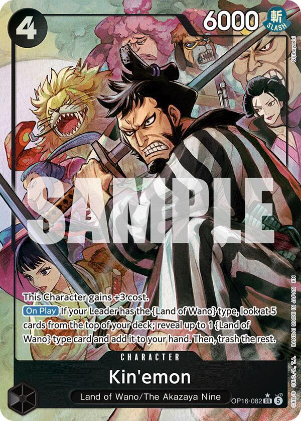 Kin'emon (Alternate Art) (OP16-082) [The Time of Battle]