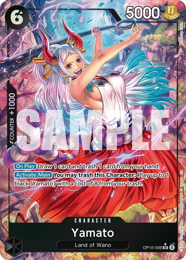 Yamato (098) (Alternate Art) (OP16-098) [The Time of Battle]