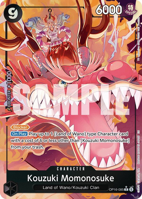 Kouzuki Momonosuke (085) (Alternate Art) (OP16-085) [The Time of Battle]