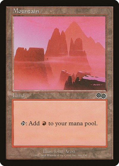 Mountain (346) (346) [Urza's Saga]