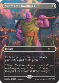 Swords to Plowshares (Borderless) (Magazine Insert) (1) [Media Promos]
