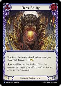 Pierce Reality (Blue) (AZS024) [Armory Deck: Zyggy]