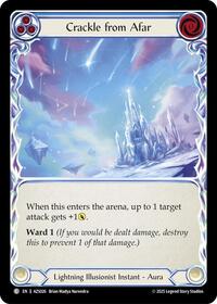 Crackle From Afar (Blue) (AZS026) [Armory Deck: Zyggy]
