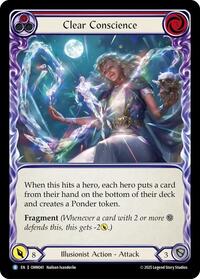 Clear Conscience (Red) (OMN041) [Omens of the Third Age]