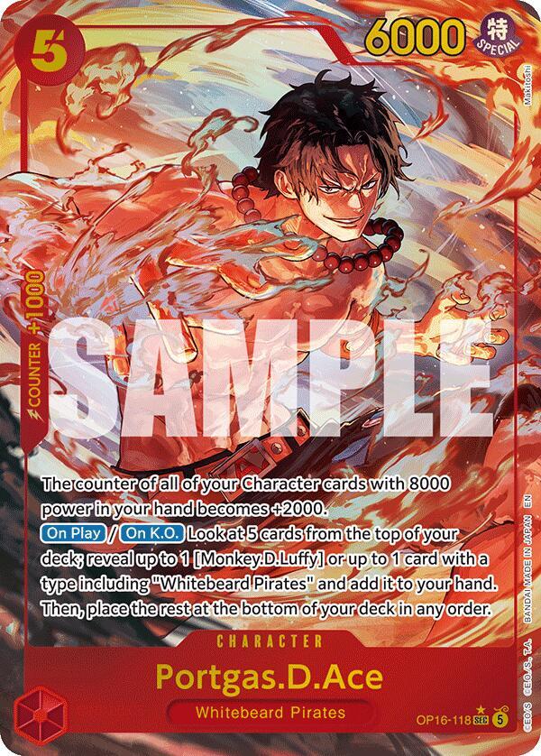 Portgas.D.Ace (118) (Alternate Art) (OP16-118) [The Time of Battle]