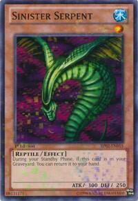 Sinister Serpent (Mosaic Rare) (BP02-EN015) [Battle Pack 2: War of the Giants]
