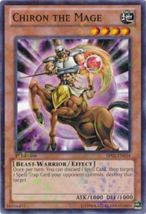 Chiron the Mage (Mosaic Rare) (BP02-EN034) - Battle Pack 2: War of the Giants 1st Edition