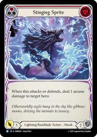 Stinging Sprite (Red) (OMN056) [Omens of the Third Age]