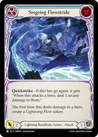 Singeing Flowstride (Blue) (OMN073) [Omens of the Third Age]