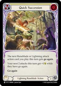 Quick Succession (Yellow) (OMN084) [Omens of the Third Age]