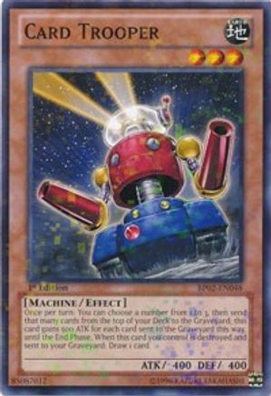 Card Trooper (Mosaic Rare) (BP02-EN048) - Battle Pack 2: War of the Giants 1st Edition
