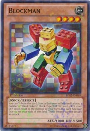 Blockman (Mosaic Rare) (BP02-EN049) - Battle Pack 2: War of the Giants 1st Edition