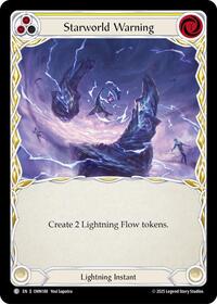 Starworld Warning (Yellow) (OMN188) [Omens of the Third Age]