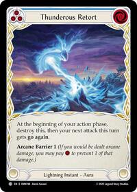 Thunderous Retort (Blue) (OMN198) [Omens of the Third Age]