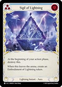 Sigil Of Lightning (Blue) (OMN200) [Omens of the Third Age]