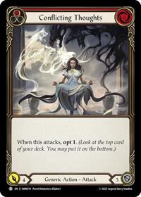 Conflicting Thoughts (Red) (OMN219) [Omens of the Third Age]