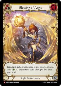 Blessing Of Aegis (Yellow) (Extended Art) (OMN244) [Omens of the Third Age]