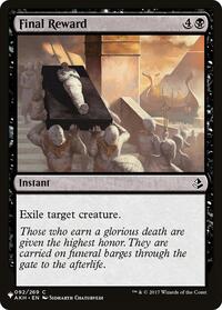 Final Reward (92) [The List Reprints]