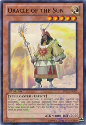 Oracle of the Sun (Mosaic Rare) (BP02-EN087) - Battle Pack 2: War of the Giants Unlimited