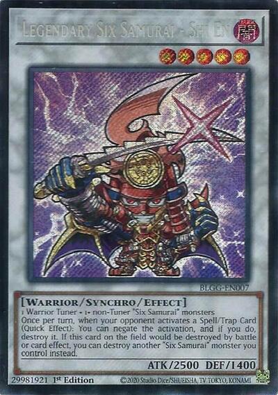 Legendary Six Samurai - Shi En (BLGG-EN007) [Battles of Legend: Glorious Gallery]