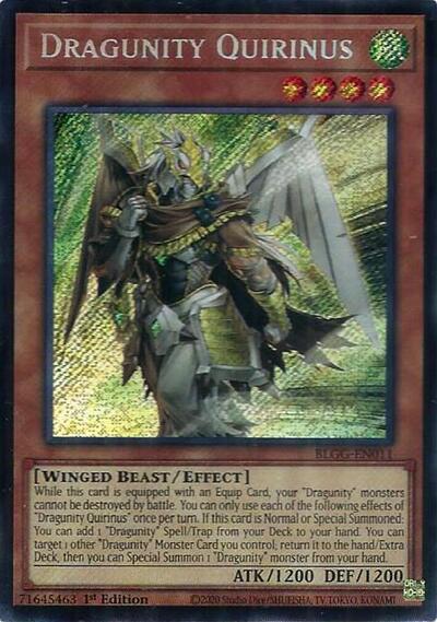Dragunity Quirinus (BLGG-EN011) [Battles of Legend: Glorious Gallery]
