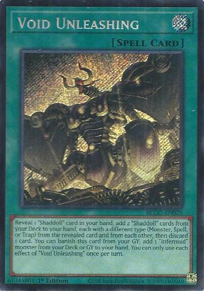 Void Unleashing (BLGG-EN025) [Battles of Legend: Glorious Gallery]