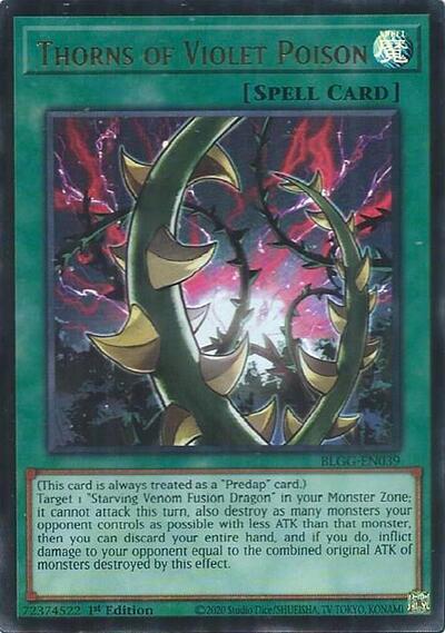 Thorns of Violet Poison (BLGG-EN039) [Battles of Legend: Glorious Gallery]