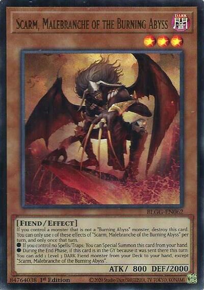 Scarm, Malebranche of the Burning Abyss (BLGG-EN062) [Battles of Legend: Glorious Gallery]
