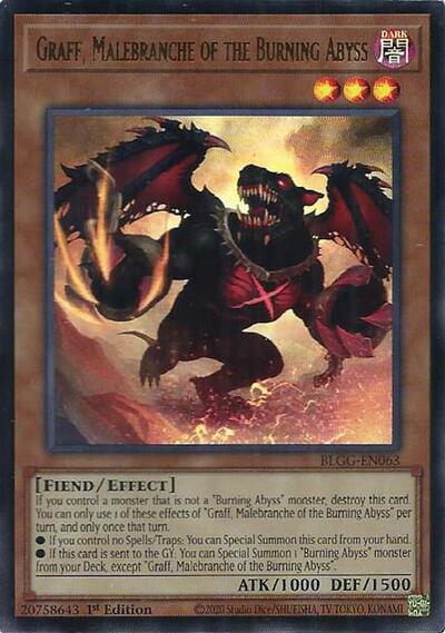 Graff, Malebranche of the Burning Abyss (BLGG-EN063) [Battles of Legend: Glorious Gallery]