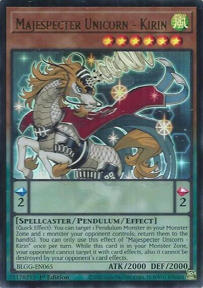 Majespecter Unicorn - Kirin (BLGG-EN065) [Battles of Legend: Glorious Gallery]