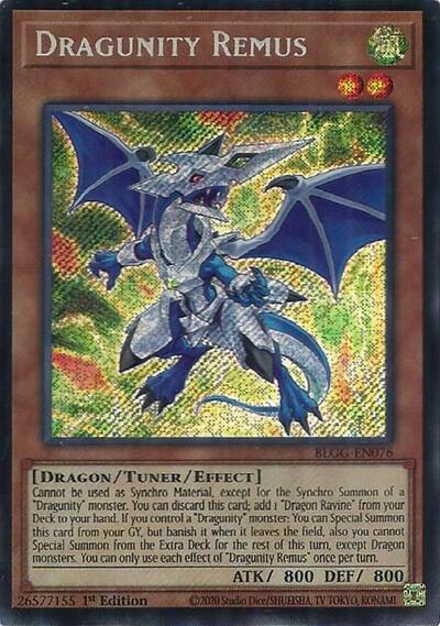 Dragunity Remus (BLGG-EN076) [Battles of Legend: Glorious Gallery]