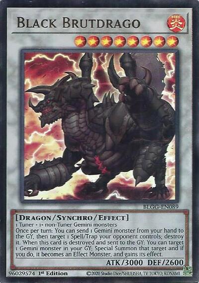 Black Brutdrago (BLGG-EN089) [Battles of Legend: Glorious Gallery]