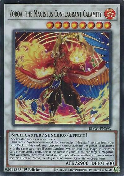 Zoroa, the Magistus Conflagrant Calamity (BLGG-EN093) [Battles of Legend: Glorious Gallery]