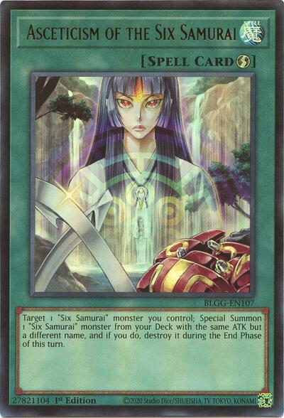 Asceticism of the Six Samurai (BLGG-EN107) [Battles of Legend: Glorious Gallery]