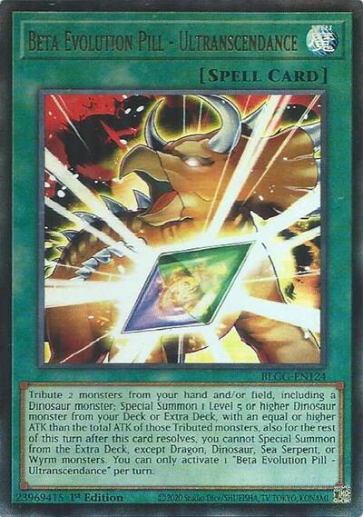 Beta Evolution Pill - Ultranscendance (BLGG-EN124) [Battles of Legend: Glorious Gallery]